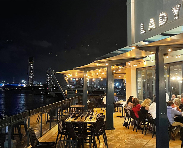 Ladybird Night time view